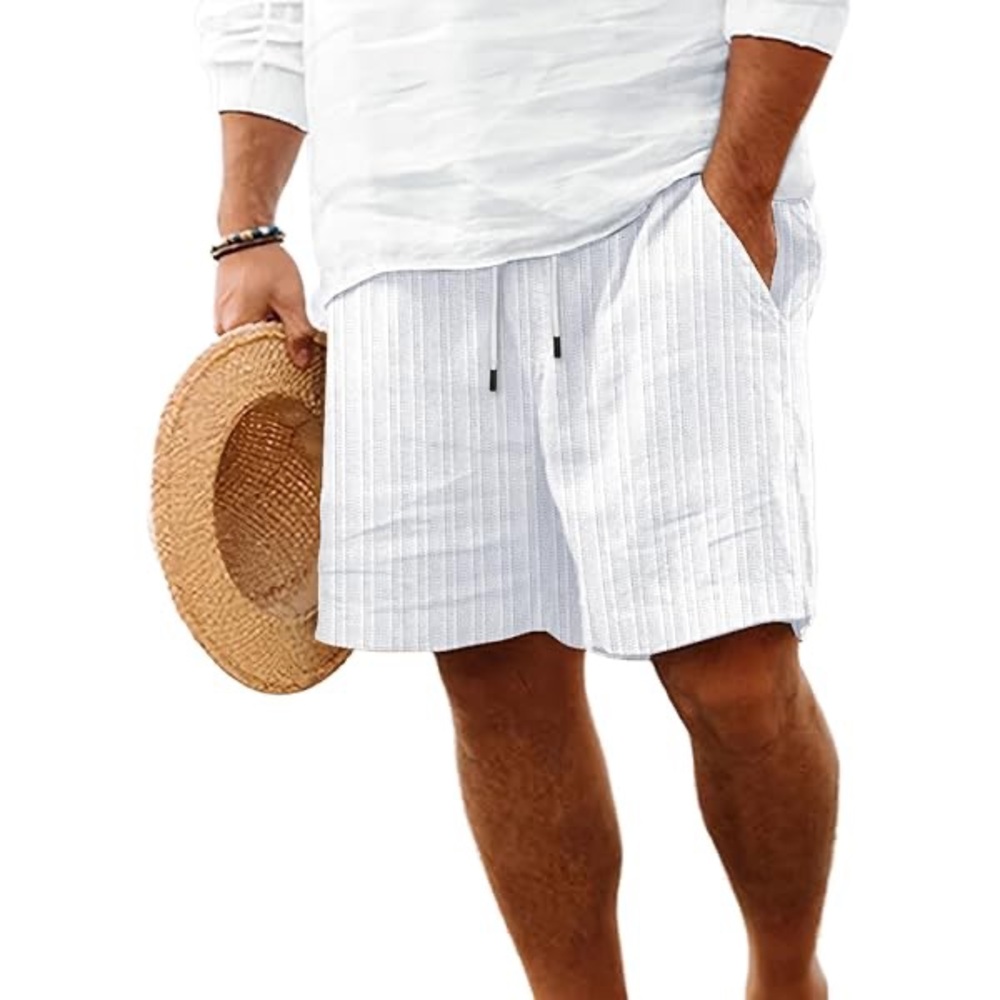 Men’s Linen White Shorts NWOT